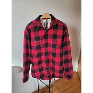 Vintage Eddie Bauer Buffalo Plaid Shacket Men Large